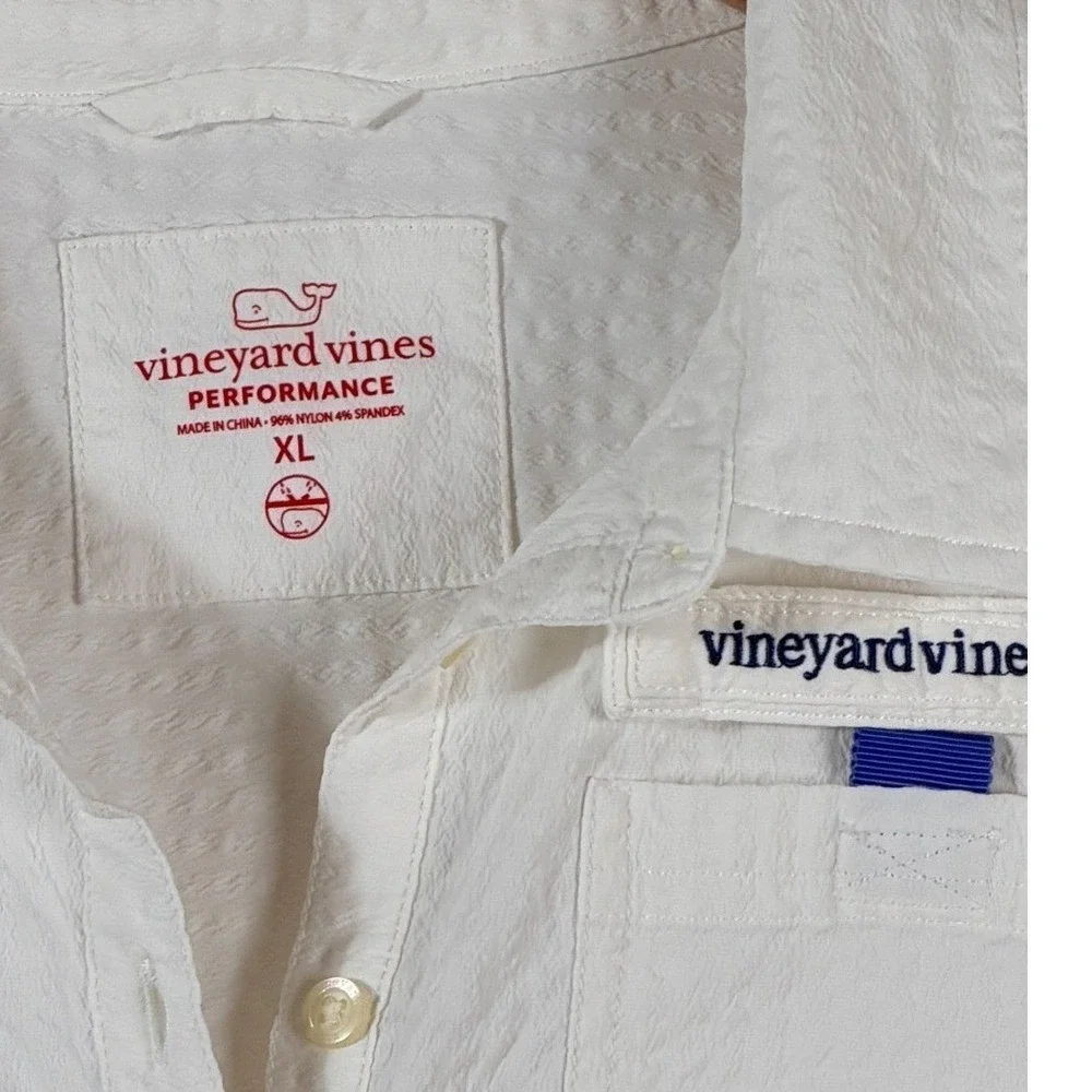 Vineyard Vines Performance Dress Girls Sz XL Seersucker Coverup